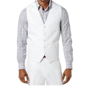 NWT VEST Perry Ellis Men's Big and Tall Linen
